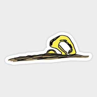 head in the sand Sticker